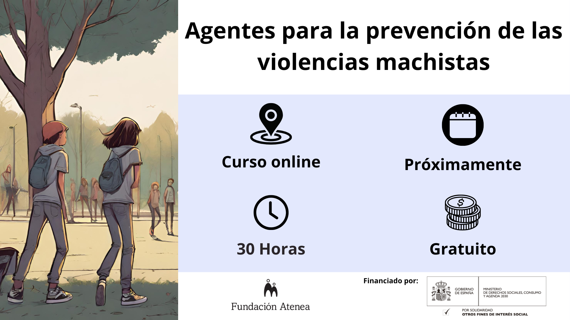 Formación de agentes de salud para la prevención de las violencias machistas. Curso Online gratuito realizado próximamente (30 horas)
