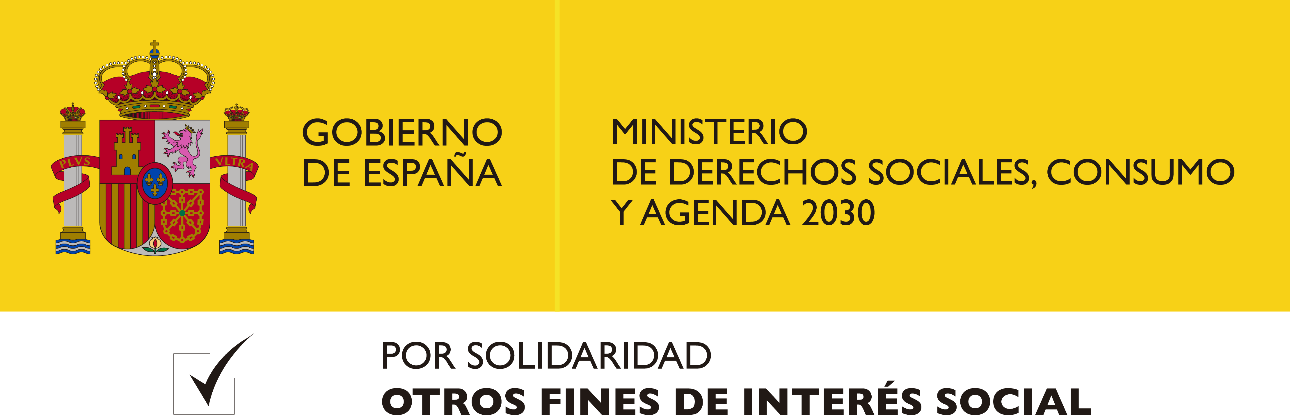Logo Ministerio de derechos sociales, consumo y agenda 2023